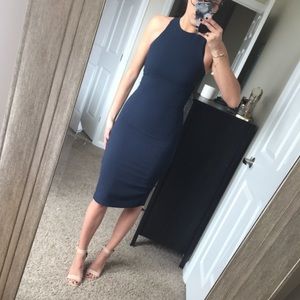 Fitted midi dress